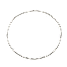 Load image into Gallery viewer, 14kt White Gold Tennis Necklace 12.15ctw