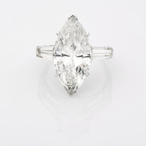 8.62ct Marquee Cut Diamond Ring