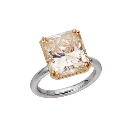 6.60ct Radiant Diamond Ring