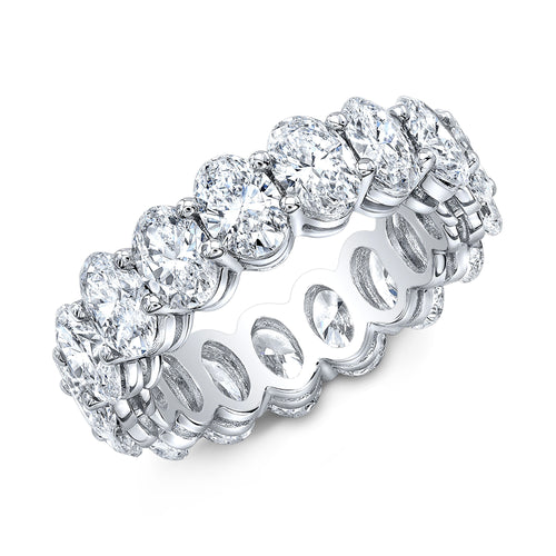 7.74ct Oval Cut Eternity Band