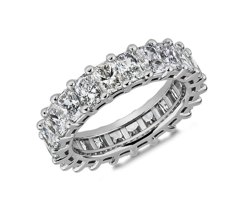 5.68ct Radiant Cut Eternity Band