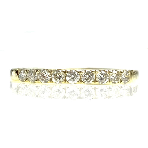 18kt Yellow Gold Diamond Stackable Ring