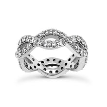 Load image into Gallery viewer, Twisted Shank Eternity Band .50carats